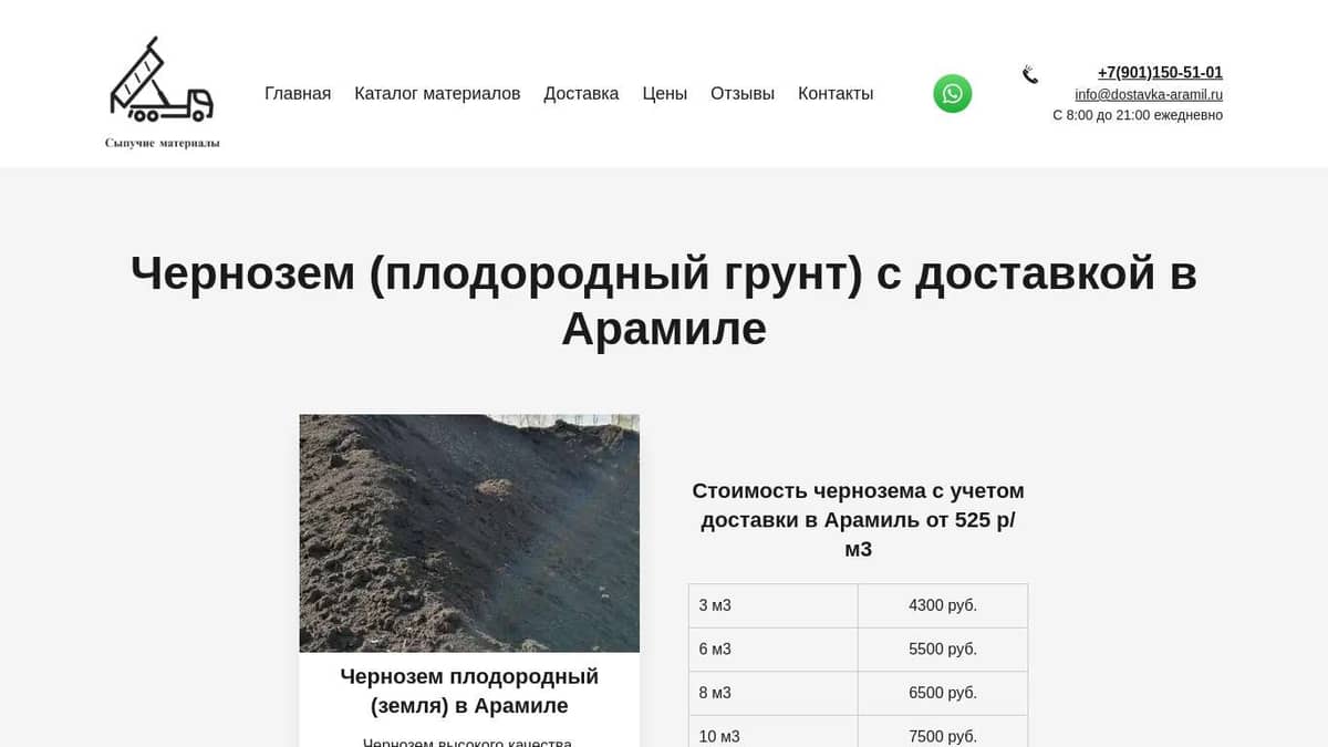 Чернозем плодородный c доставкой купить в Арамиле от 525 р/м3